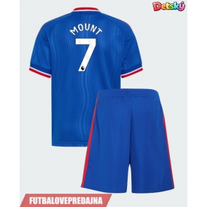 Lacne Dětský Futbalové dres Manchester United Mason Mount #7 2026-27 Krátky Rukáv - Preč (+ trenírky)